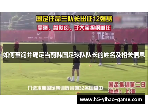 如何查询并确定当前韩国足球队队长的姓名及相关信息