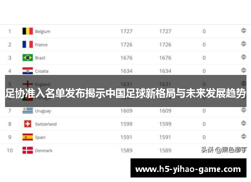 足协准入名单发布揭示中国足球新格局与未来发展趋势
